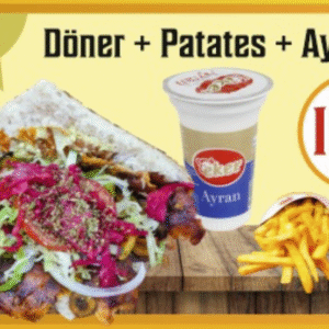 Pide Arası Döner + Ayran + Patates
