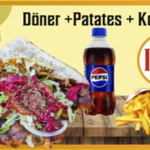 Pide Arası Döner + Pepsi Cola + Patates