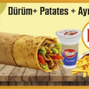 Dürüm + Ayran + Patates
